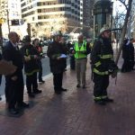 Chief Freddie Fernandez helping with fire test training in San Francisco