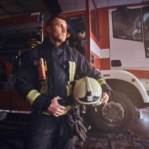 img of a fireman