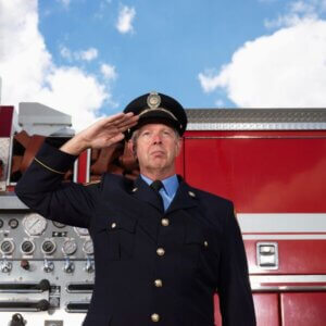 A fire fighter chief 