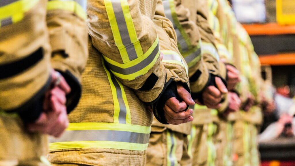 A group of firefighters