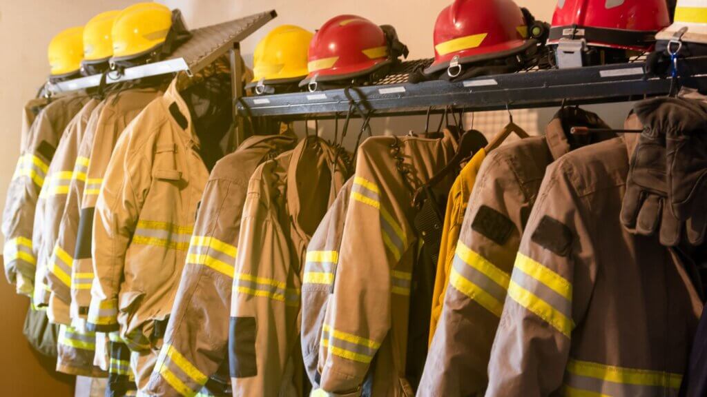 firefighter jackets and helmets