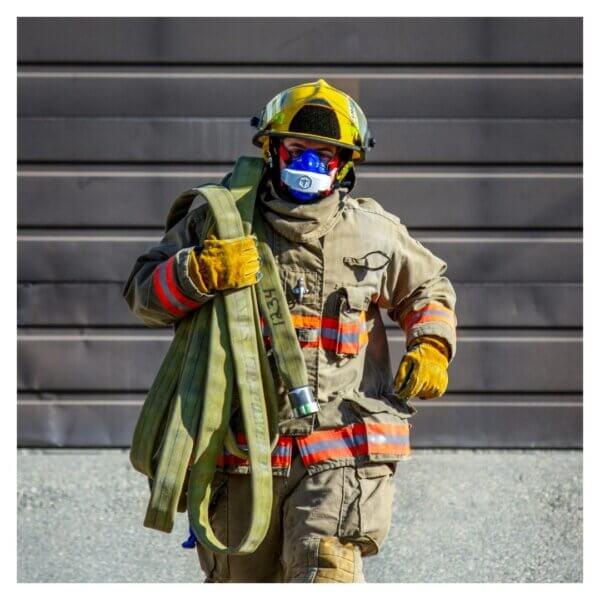firefighter running