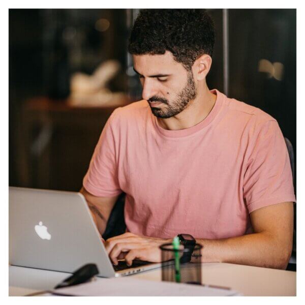 man using firefighter online course